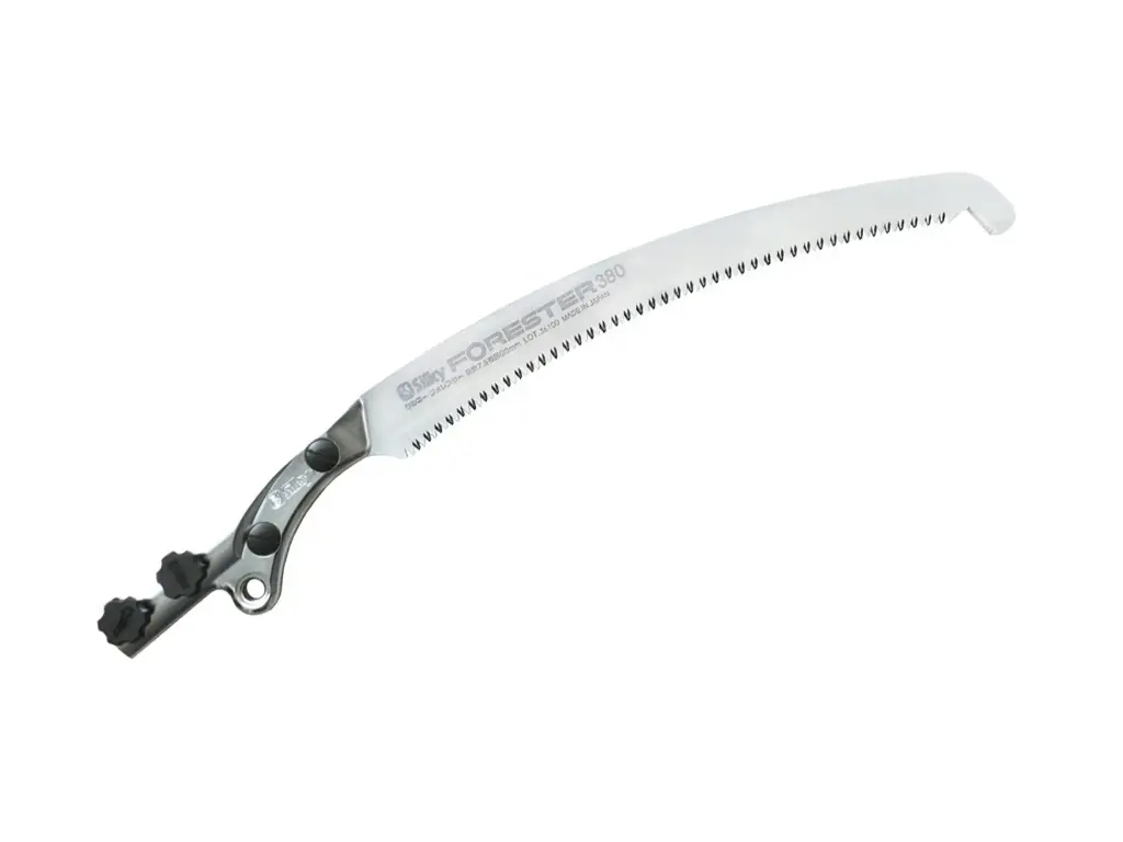 Lame de scie SILKY 380-7.5 pour scie d’élagage sur perche Forester, avec étui et douille, courbé 38 cm