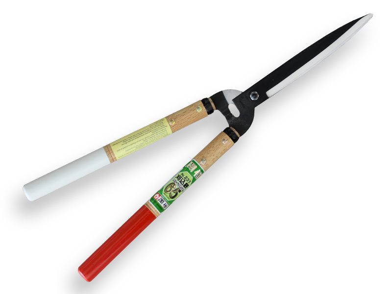 [1542145] Hedge shear OKATSUNE 231 57 cm, blade 20 cm, with wooden handles