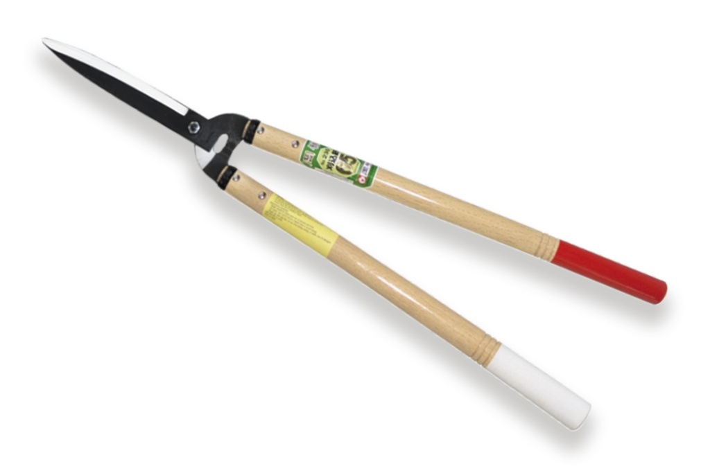 OKATSUNE hedge shears 230 78 cm, blade 20 cm, with wooden handles