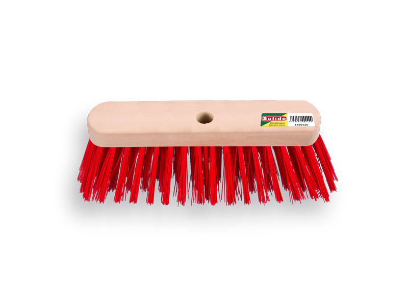[1550100] Broom SOLIDE PPN red 29 cm, flat cap, without handle, FSC 100%