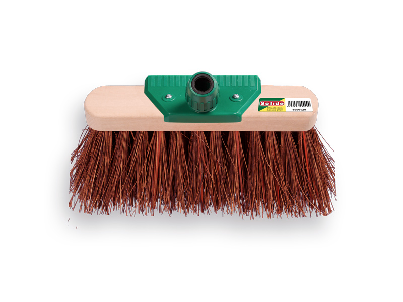 Bezem SOLIDE bassine-stalks 29 cm, vlakke kap, met EASY-FIT steelverbinding, zonder steel, FSC 100%