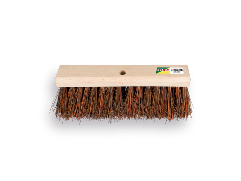 Balai SOLIDE à fibres bassine 36 cm, capuchon plat, sans manche, FSC 100%