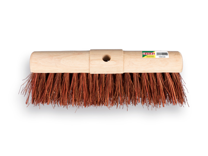 Road construction broom SOLIDE bassine-stalks 45 cm, round cap, without handle, FSC 100%