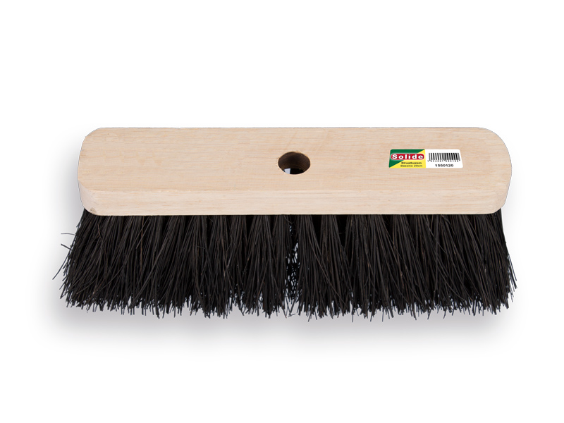 SOLIDE Straßenbesen COLOMBO 29 cm mit 8 cm schwarzem Naturfaser