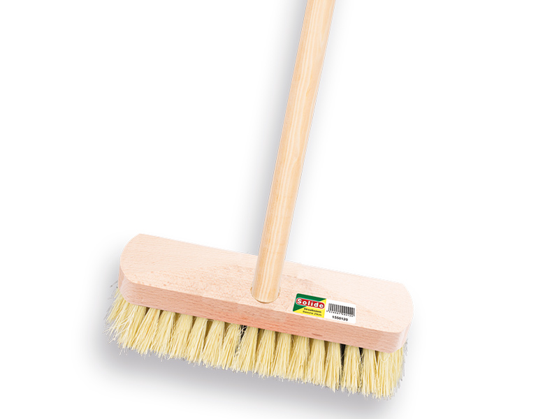 [1550702] Schrubber SOLIDE Fiber 22 cm mit Anker und IKAPE-Stiel 130 x 2,4 cm. FSC 100%