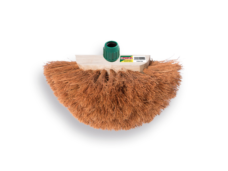 [1550725] Cobweb brush SOLIDE coconut fibre, with EASY-FIT handle connection. FSC 100%
