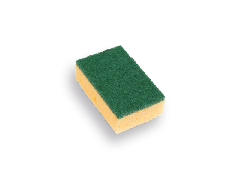 [1550920] Scheuerschwamm SOLIDE gelb klein, 100 x 70 x 28 mm (pro 10 Stück)