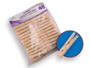 Wooden clothespin 12 cm (per 48 pieces)