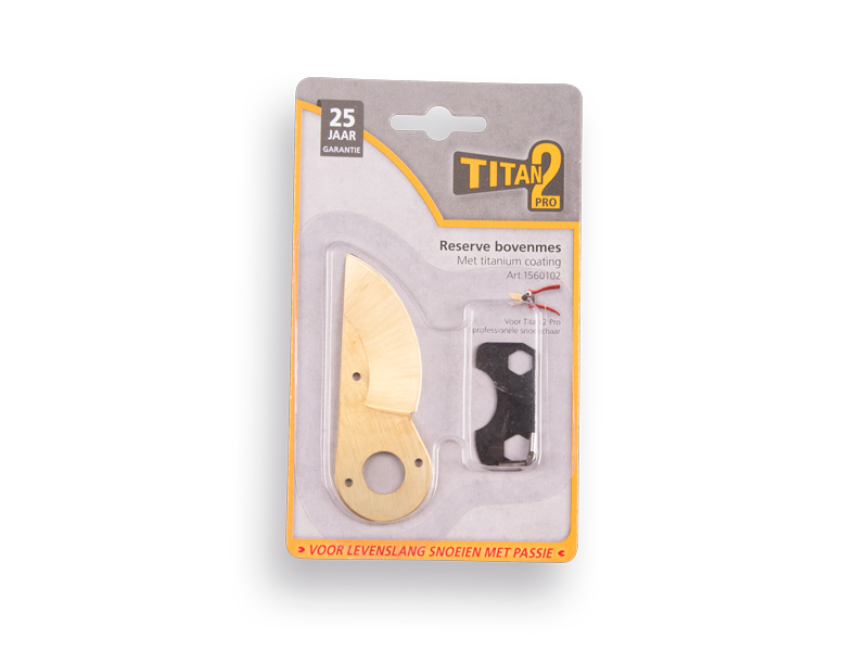 Bovenmes voor snoeischaar Titan 2 Pro, inclusief stelsleutel
