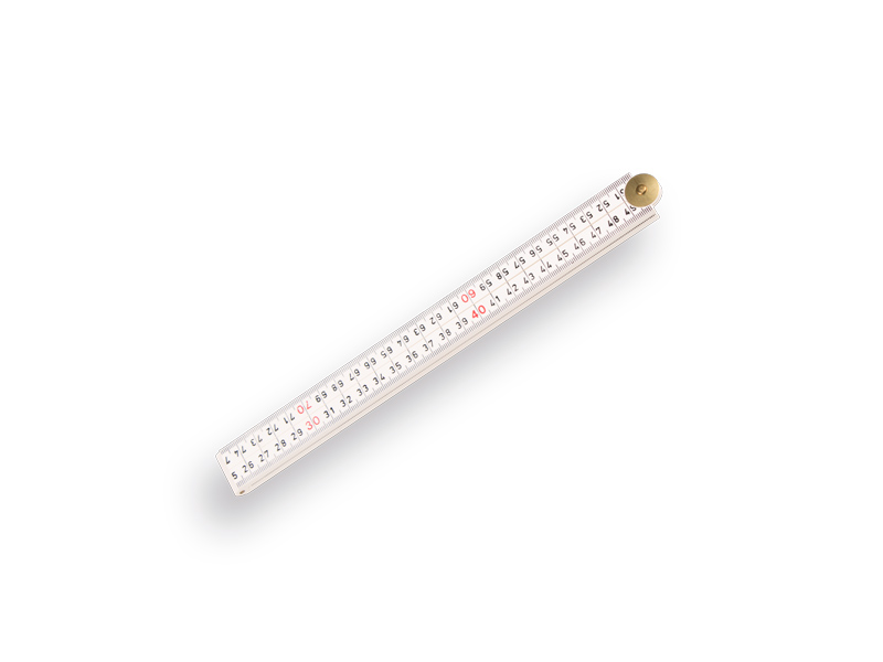 Duimstok HULTAFORS 100 cm glasfiber wit