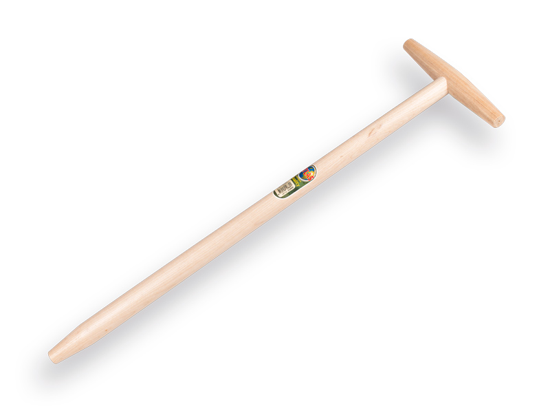 [210660] T-Stiel für Grabegabel ATLAS 80 cm mit breitem Griff 24 cm, FSC 100%