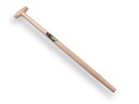Schaufelstiel ATLAS 85 cm gerade, mit durchgesteckter T-Griff, FSC 100%