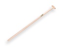 Shovel handle ATLAS 130 cm straight, with through-mount T-grip