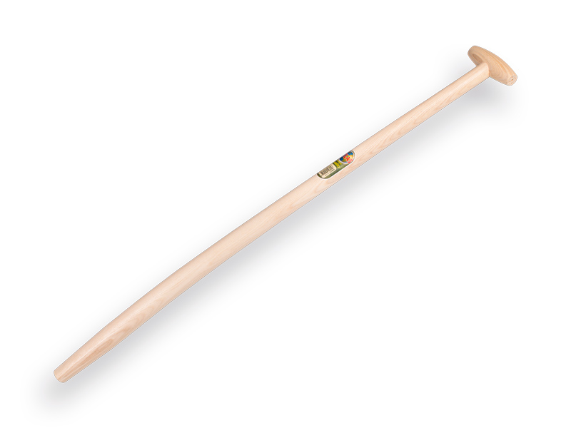 [210805] Forkenstiel ATLAS 100 cm gebogen, gepunt für Mistgabel mit Tülle, FSC 100%