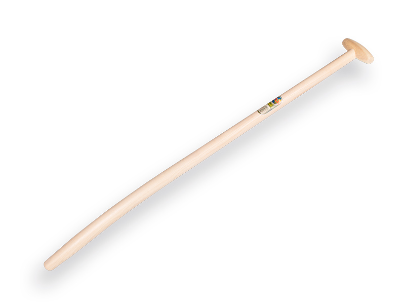 Shovel handle ATLAS 110 cm bent, with through-mount T-grip