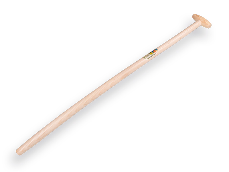 Schopsteel ATLAS 110 cm licht gebogen, met doorgestoken hilt, FSC 100%