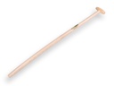 Shovel handle ATLAS 110 cm slightly bent, with through-mount T-grip, FSC 100%