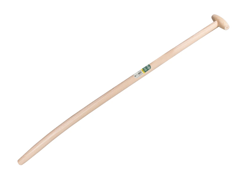 [210820] Shovel handle ATLAS 120 cm bent, with through-mount T-grip, FSC 100%