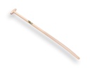 Shovel handle ATLAS 120 cm extra-strong, bent, with through-mount T-grip