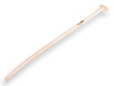Shovel handle ATLAS 130 cm extra strongly bent, with through-mount T-grip