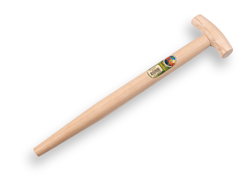 Manche de fourche bêche ATLAS 50 cm, pour fourche bêche DE WIT à 3 dents, avec poignée en T