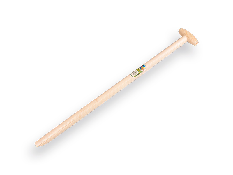 Mistgabelstiel ATLAS 85 cm, für Gabel mit angeschmiedeten Federn, durchgesteckter T-Griff, FSC 100%
