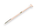 Digging fork handle ATLAS 95 cm straight, with spring sleeve and through-mount T-grip, drilled