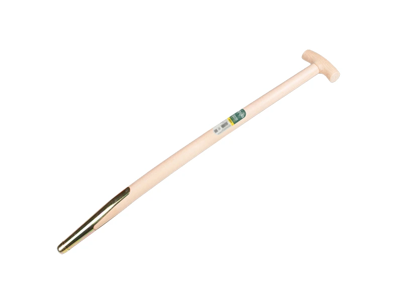Mistforkenstiel ATLAS 85 cm gebogen, mit Federbuchse und T-Griff, gebohrt, FSC 100%