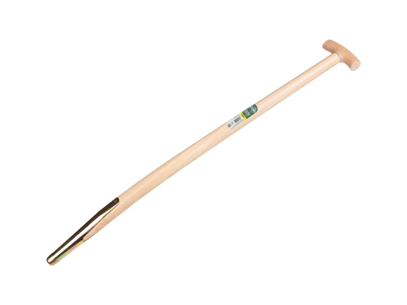 [211310] Mestvorksteel ATLAS 95 cm gebogen, met veerbus en Engelse kruk, geboord, FSC 100%