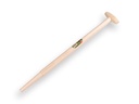 Spade handle ATLAS 75 cm milled end, with through-mount T-grip, for S&J spade