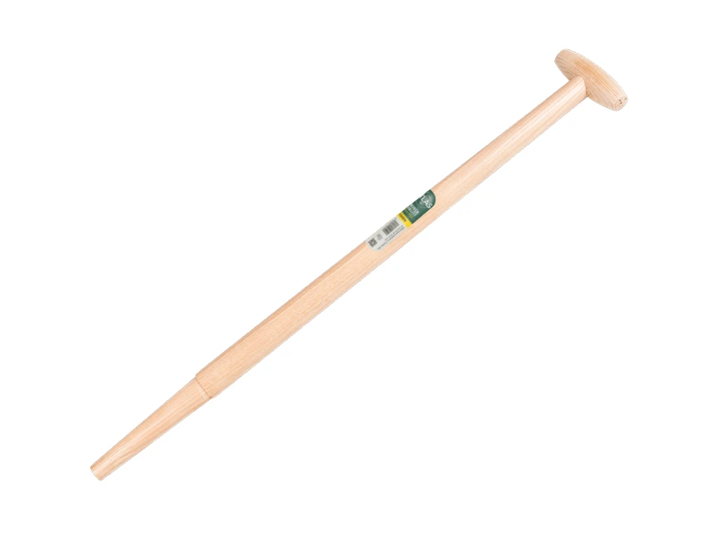 Manche de bêche ATLAS 80 cm extrémité fraisée, avec poignée en T percée, pour bêche S&J, FSC 100%