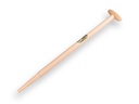 Spade handle ATLAS 80 cm milled end, through-mount T-grip, thin point for old model S&J, FSC 100%