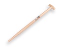 Spatenstiel ATLAS HICKORY 80 cm eingefräst, mit T-Griff, für S&J Spaten