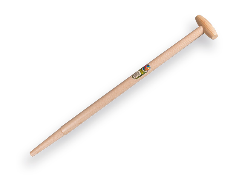 [211640] Spade handle ATLAS 85 cm milled end, with through-mount T-grip, for S&J spade, FSC 100%