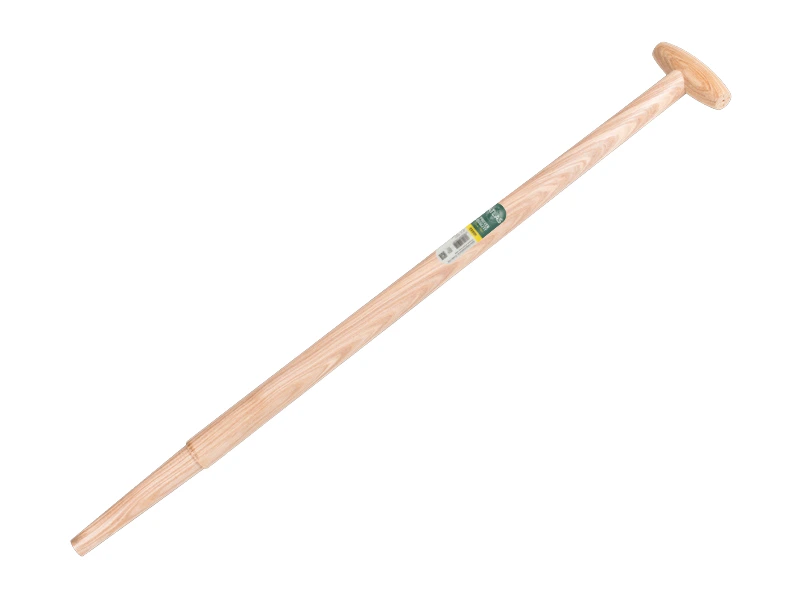 Spatenstiel ATLAS 90 cm eingefräst, mit durchgesteckter T-Griff, für S&J Spaten, FSC 100%