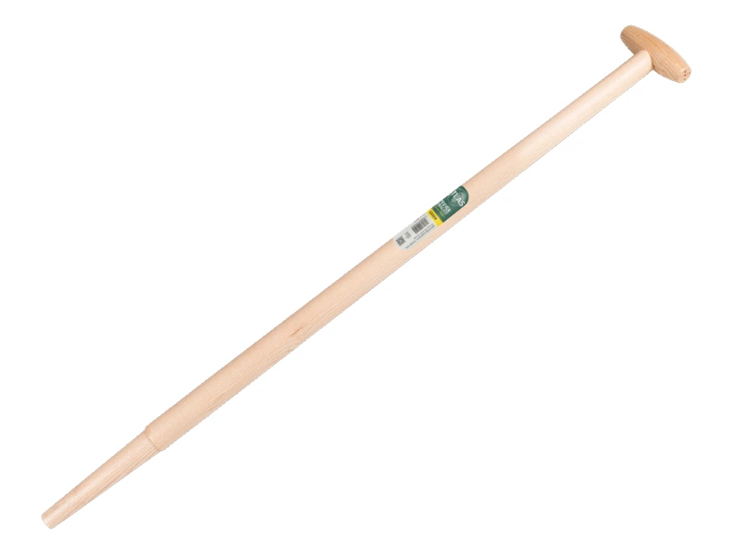 [211665] Spade handle ATLAS 100 cm milled end, with through-mount T-grip, for S&J spade, FSC 100%