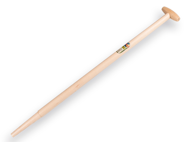 Spatenstiel ATLAS 100 cm eingefräst, mit durchgesteckter Hilt, für S&J Spaten, FSC 100%