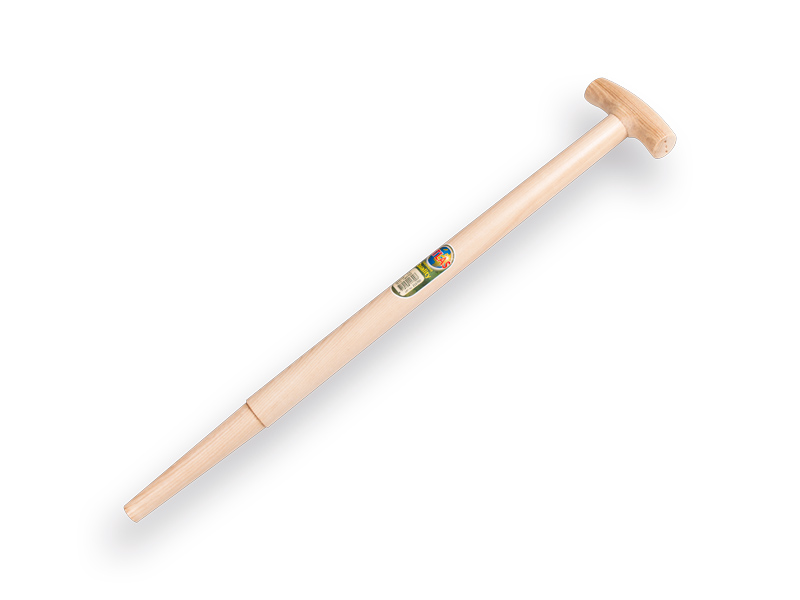 Manche de bêche ATLAS 70 cm extrémité fraisée, avec poignée en T, pour bêche S&J