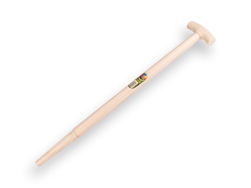 Spade handle ATLAS 75 cm milled end, with T-grip, for S&J spade, FSC 100%