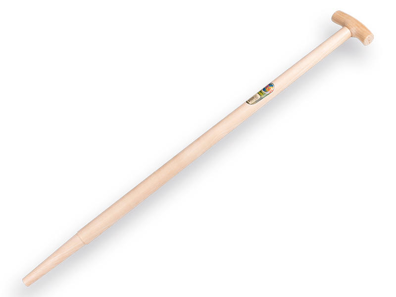 [211760] Spade handle ATLAS 100 cm milled end, with T-grip, for S&J spade, FSC 100%