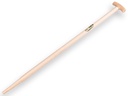 Spade handle ATLAS 110 cm milled end, with T-grip, for S&J spade