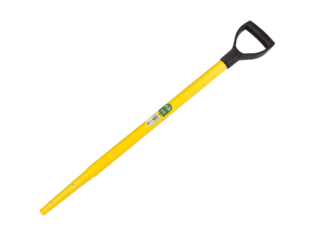 Spatenstiel ATLAS Kunststoff 79,5 cm eingefräst, mit Fiberkern 21 mm und Kunststoff-D-Griff