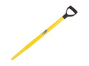 Spade handle ATLAS plastic 79.5 cm milled end, with fiber core 21 mm and plastic D-handle