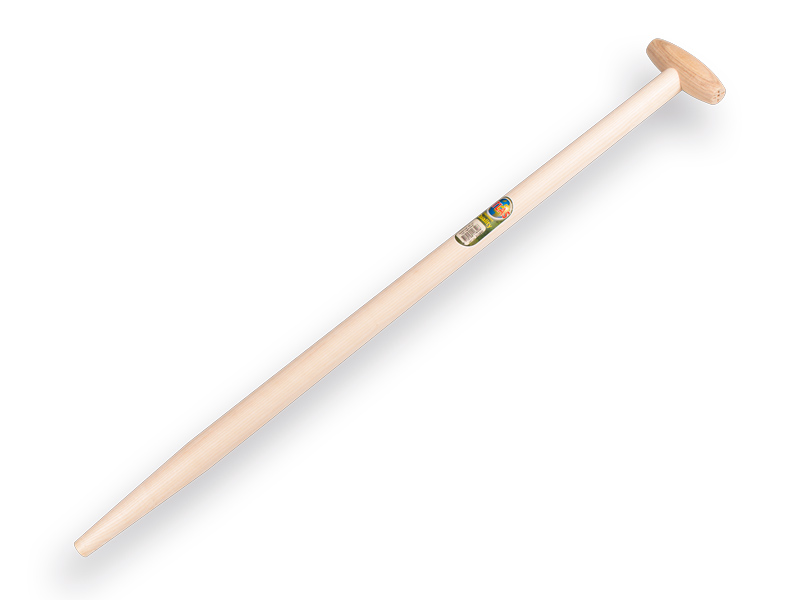 [211840] Spade handle ATLAS 90 cm not milled end, with through-mount T-grip, for S&J spade, FSC 100%