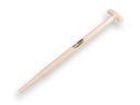 Spade handle ATLAS 80 cm not milled end, with T-grip, for S&J spade