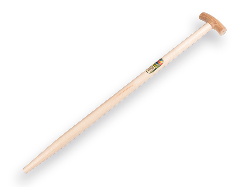 Spade handle ATLAS 90 cm not milled end, with T-grip, for S&J spade