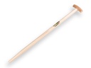 Spade handle ATLAS 90 cm not milled end, with T-grip, for S&J spade
