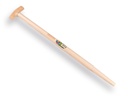 Spade handle ATLAS 80 cm, milled end, fiber core, T-grip, for S&J spade