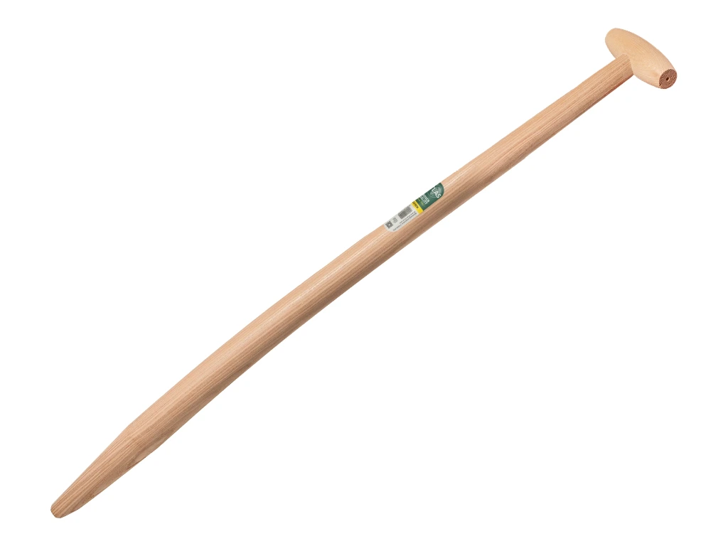 [212400] Manche de bêche ATLAS 85 cm, poignée en T percée et pointe oblique pour bêche pour sols argileux, modèle Betuwe (Merkus), FSC 100%