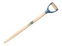 Plastic D-handle ATLAS 85 cm straight, milled end for ballast shovel, FSC 100%